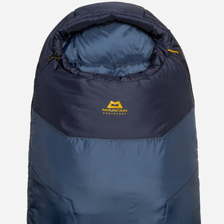 Blue long sleeping bag