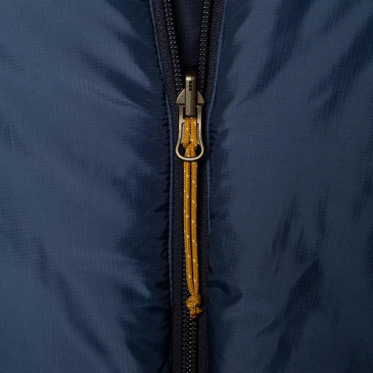 Blue long sleeping bag